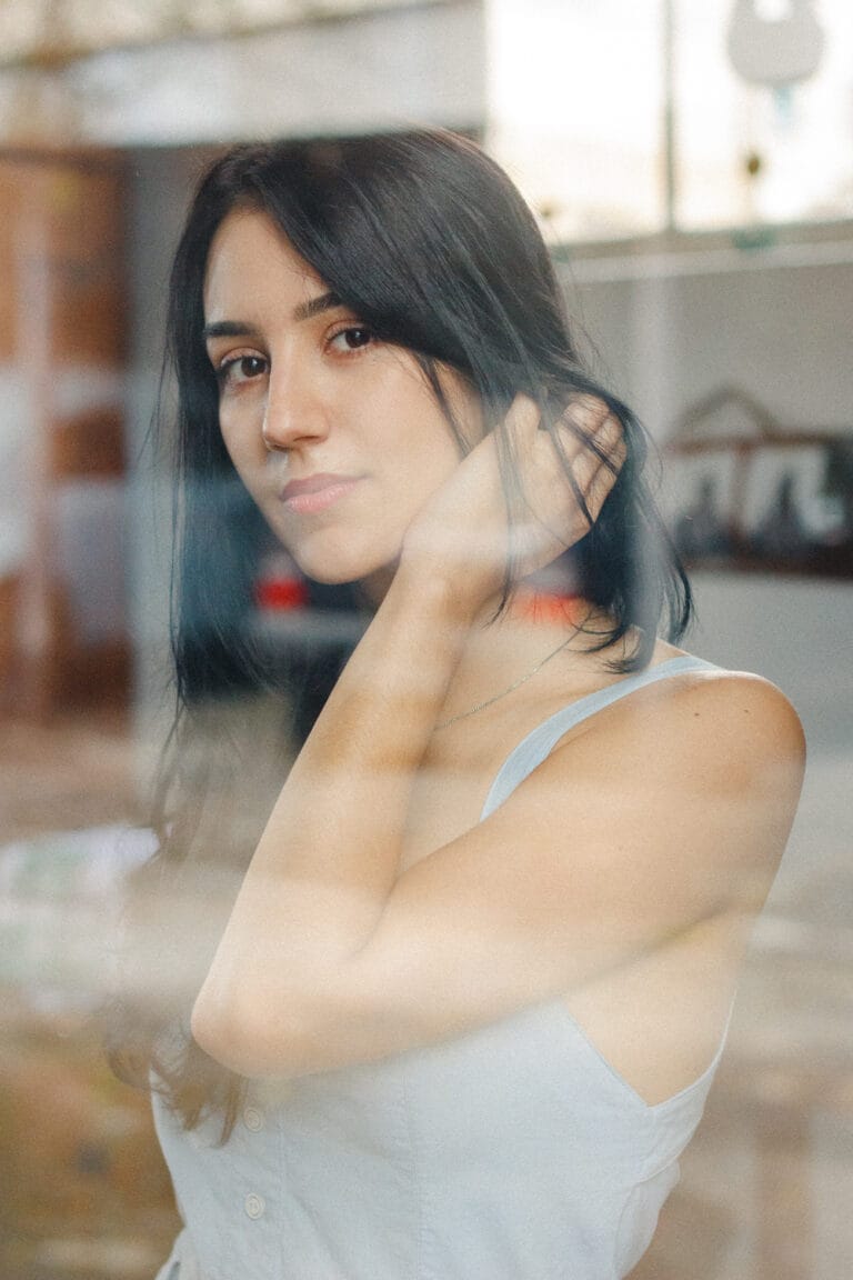 Creative Portraits made in Gold Coast detail of an observative woman