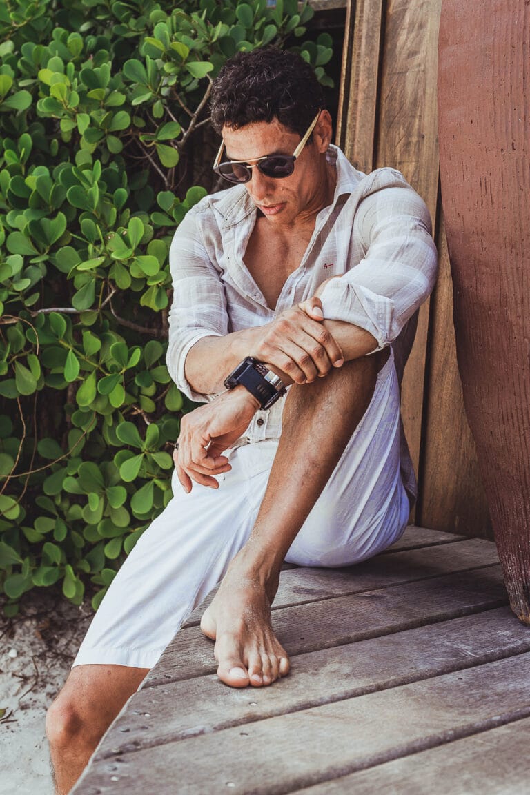 Creative Portraits made in Gold Coast of men looking to the ground