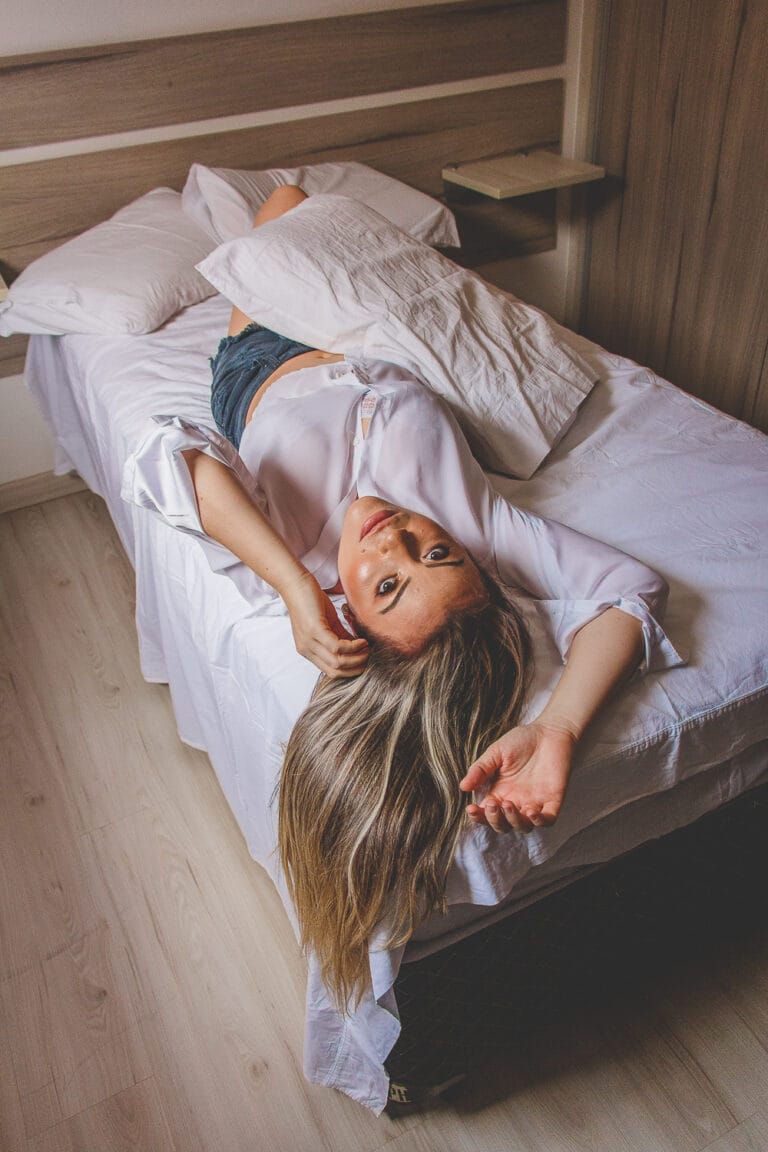 Creative Portraits made in Gold Coast of a woman on the bed