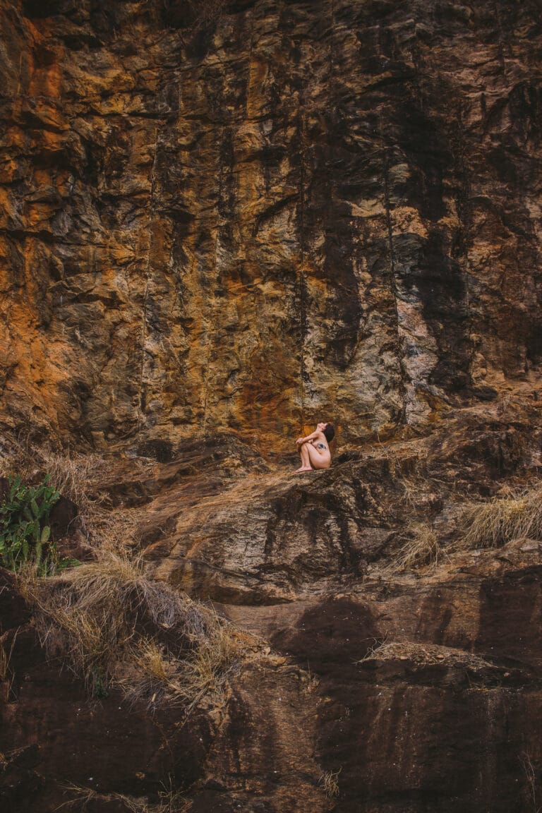 Creative Portraits made in Gold Coast of a naked woman far away