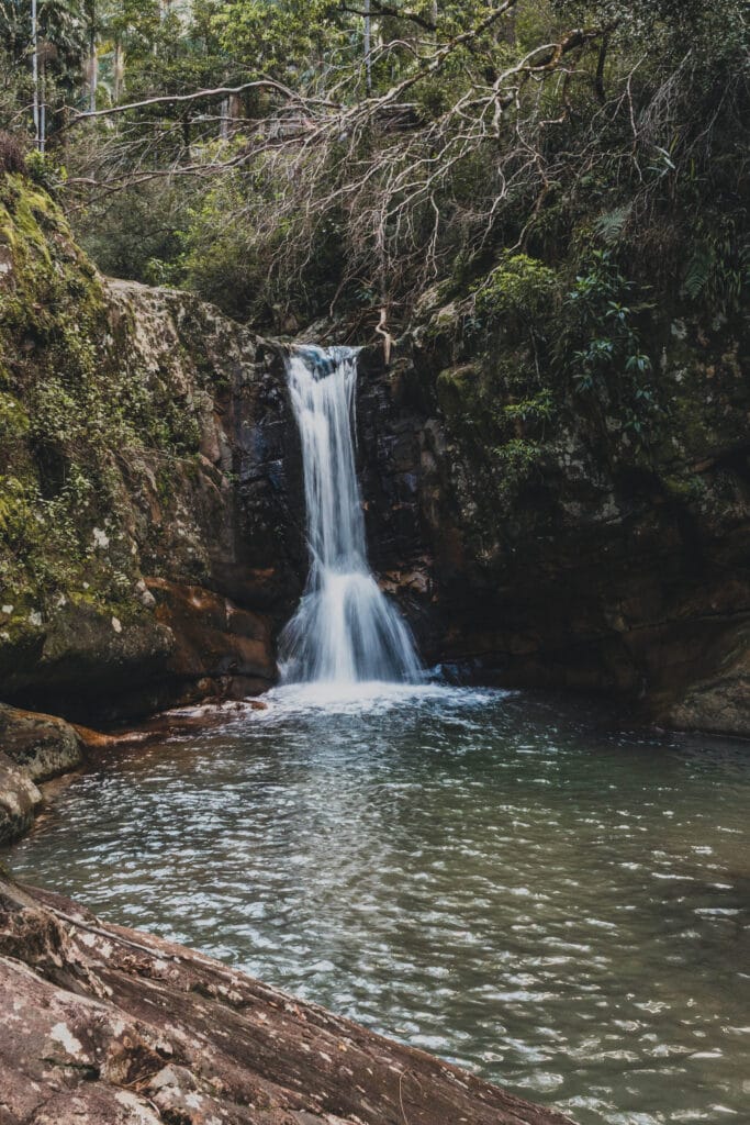 Cougal Cascade waterfall in the Gold Coast hinterland