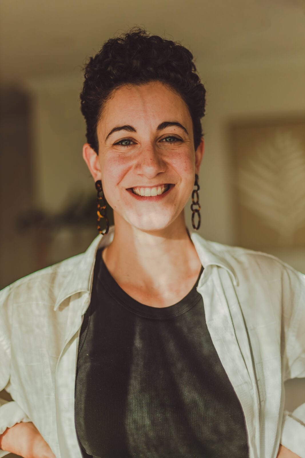 Marine smiling in a portrait from her session