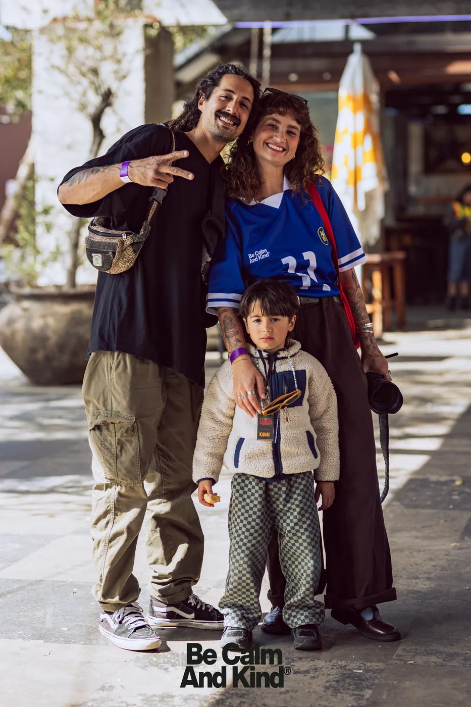 Family portrait at Kaya na Gandaia, Dust Temple Gold Coast