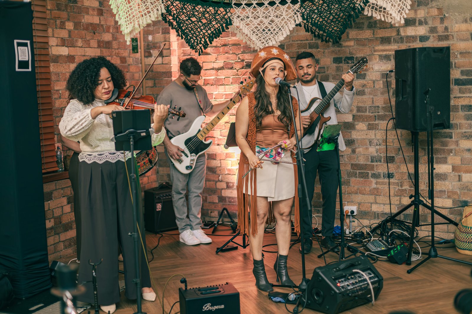 Live band closing Brazil Week Fashion Day at The Hills of Rivermakers